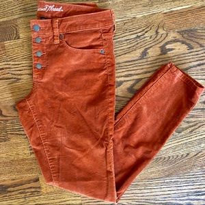 Burnt Orange Corduroy Pants